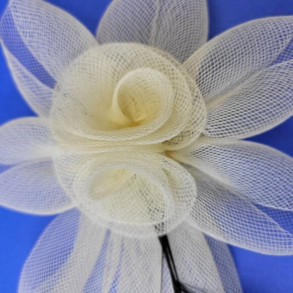 Cream Fascinator Hair Clip Flower Corsage Flower Floral Hair Accessory main image 4